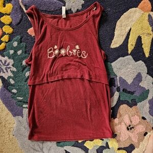 Latched Mama Boobies Nursing Tank